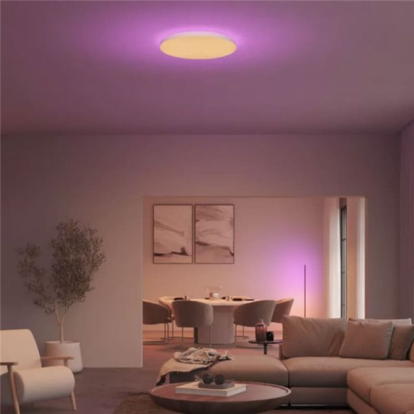 Plafonnier intelligent LED DATURA Hue slim XL, rond 67W 4850Lm, 2000 - 6500 Hue Blanc Couleur Ambiance