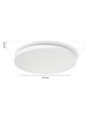 Plafón de techo inteligente LED DATURA Hue slim XL, redondo 67W 4850Lm, 2000 - 6500 Hue White Color Ambiance