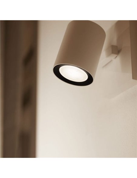 Bombilla inteligente LED HueW, GU10, WHITE, 4.2W 400Lm 2700K