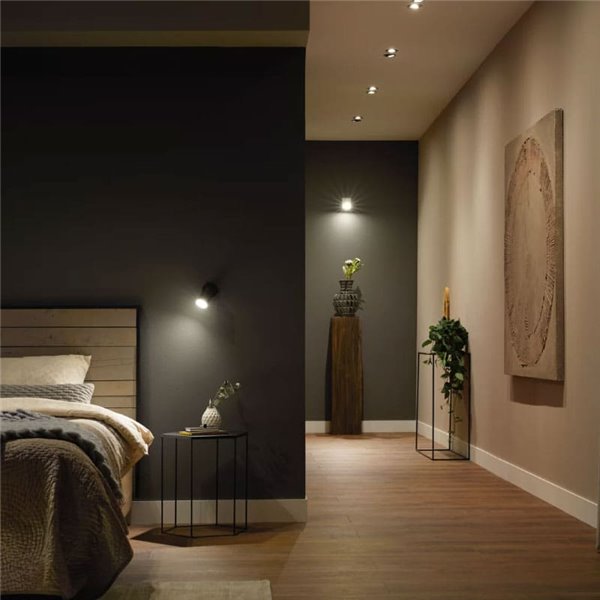 Lâmpada inteligente LED HueW, GU10, BRANCA, 4,2W 400Lm 2700K