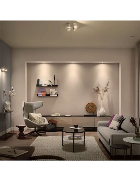 Lâmpada inteligente LED HueW, GU10, BRANCA, 4,2W 400Lm 2700K