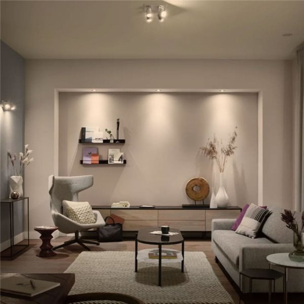 Lâmpada inteligente LED HueW, GU10, BRANCA, 4,2W 400Lm 2700K