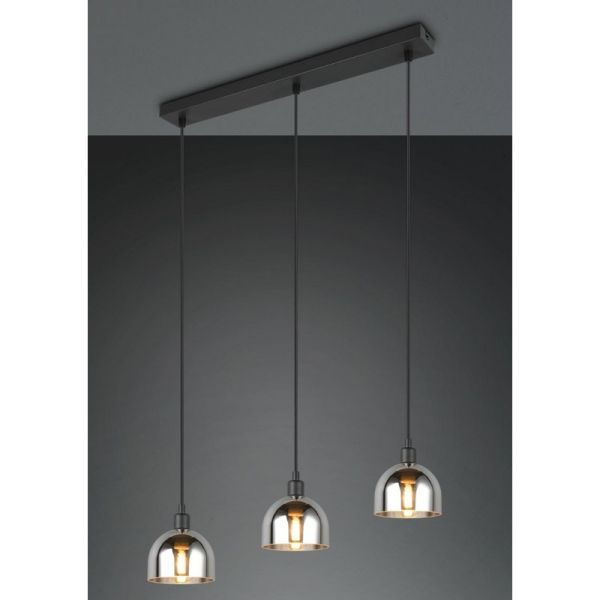 Deckenlampe 3 Glas-Schirme...