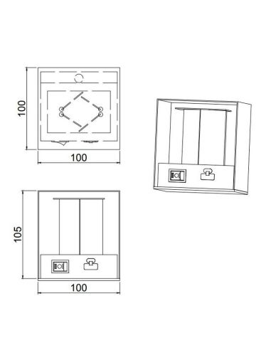 Aplique LED sem fio TALENT com sensor...