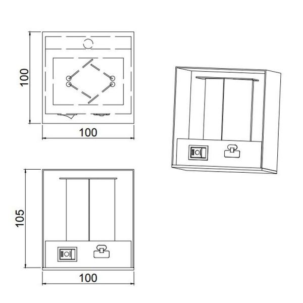 Aplique LED sem fio TALENT com sensor...