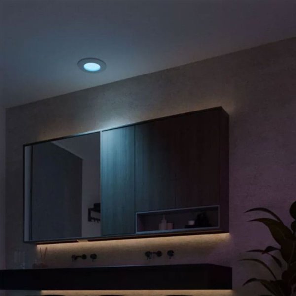 Pack de 3 Downlight empotrable inteligente LED Hue WACA Slim, blanco 90mm, regulable, 8,3W 1000Lm, 2000 - 6500 Hue White Color A
