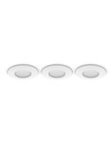Pack de 3 Downlight empotrable inteligente LED Hue WACA Slim, blanco 90mm, regulable, 8,3W 1000Lm, 2000 - 6500 Hue White Color A