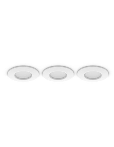 Pack de 3 Downlight empotrable inteligente LED Hue WACA Slim, blanco 90mm, regulable, 8,3W 1000Lm, 2000 - 6500 Hue White Color A