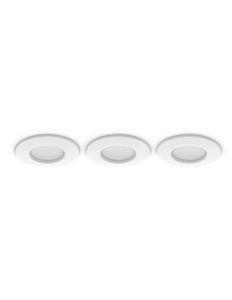 Pack de 3 Downlight empotrable inteligente LED Hue WACA Slim, blanco 90mm, regulable, 8,3W 1000Lm, 2000 - 6500 Hue White Color A