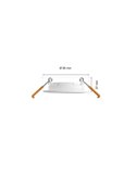 Pack de 3 Downlight empotrable inteligente LED Hue WACA Slim, blanco 90mm, regulable, 8,3W 1000Lm, 2000 - 6500 Hue White Color A