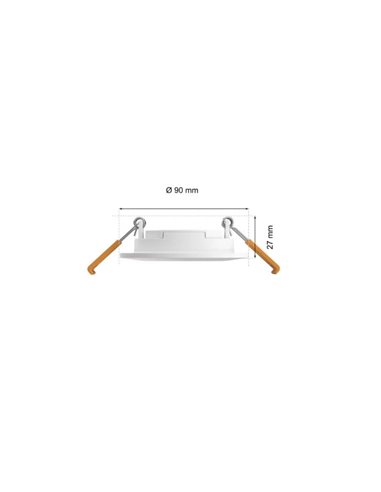 Pack de 3 Downlight empotrable inteligente LED Hue WACA Slim, blanco 90mm, regulable, 8,3W 1000Lm, 2000 - 6500 Hue White Color A