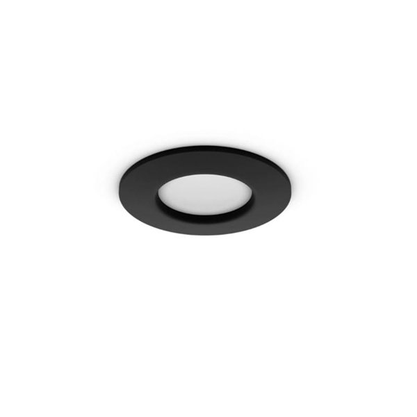 Downlight empotrable inteligente LED Hue WACA Slim, negro 90mm, regulable, 8,3W 1000Lm, 2000 - 6500 Hue White Color Ambiance