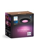 Downlight empotrable inteligente LED Hue WACA Slim, negro 90mm, regulable, 8,3W 1000Lm, 2000 - 6500 Hue White Color Ambiance