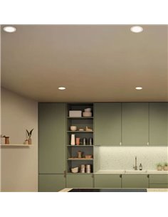 Downlight empotrable inteligente LED 170mm Hue WACA Slim, blanco, regulable, 12W 1500Lm, 2000 - 6500 Hue White Color Ambiance 2