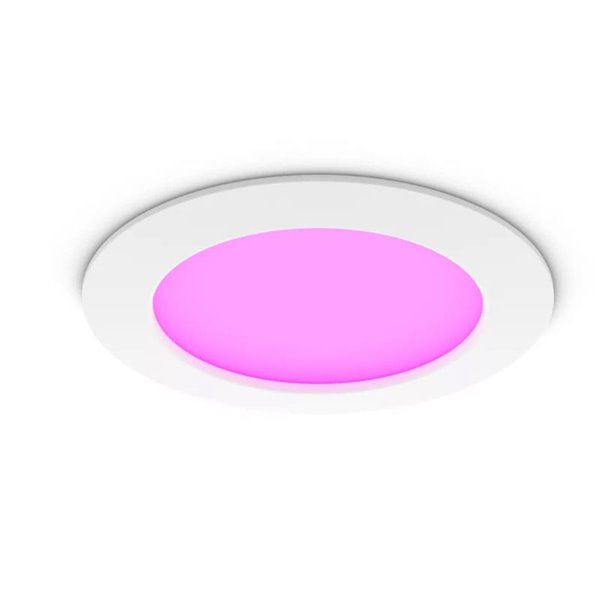 Downlight empotrable inteligente LED 170mm Hue WACA Slim, blanco, regulable, 12W 1500Lm, 2000 - 6500 Hue White Color Ambiance