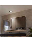 Downlight empotrable inteligente LED 170mm Hue WACA Slim, negro, regulable, 12W 1500Lm, 2000 - 6500 Hue White Color Ambiance