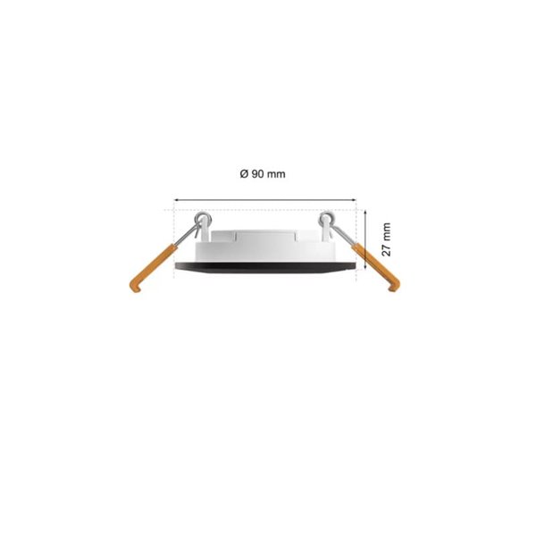 Pack de 3 Downlight empotrable inteligente LED Hue WACA Slim, negro 90mm, regulable, 8,3W 1000Lm, 2000 - 6500 Hue White Color Am