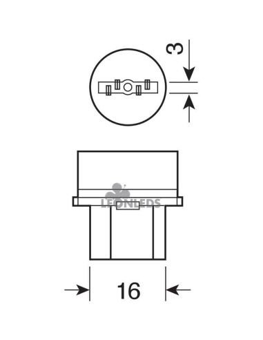 Bombillas LED W21W ambar W3x16d 12V Pack 2 Unidades 7505DYP-2BL LEDriving SL W21W Yellow Osram | LeonLeds