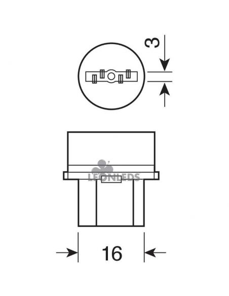 Lâmpadas LED W21W âmbar W3x16d 12V Pacote 2 Unidades 7505DYP-2BL LEDriving SL W21W Amarelo Osram | LeonLeds