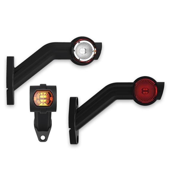 Luz de sinalização lateral LED homologada e acessível com 3 funções para caminhões | LeonLeds Lighting