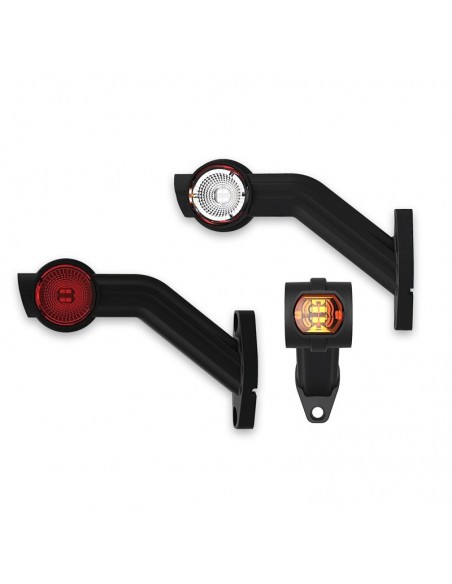 Preiswerte, zugelassene LED-Seitenmarkierungsleuchte mit 3 Funktionen für Lkw | LeonLeds Lighting