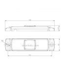 Medida Luz de galibo blanca Delantera con 1,5 metros de cable FT-017 B LED M15 A IA