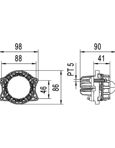 Faro de carretera LED Homologado...