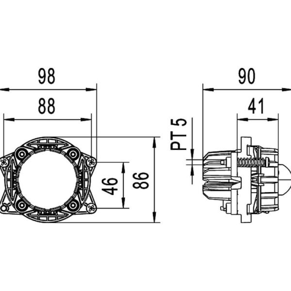 Feu de route LED Homologué Optique...