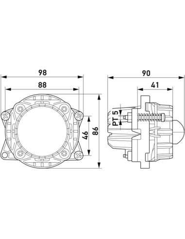 Feu de route LED Homologué Optique...