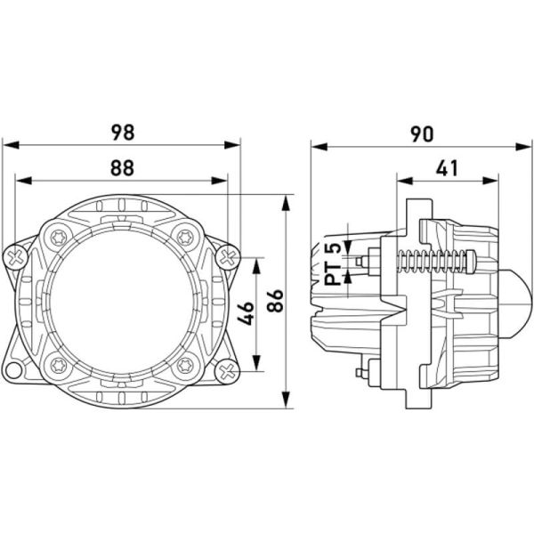Feu de route LED Homologué Optique...