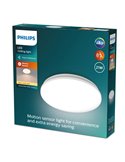Plafón LED con sensor de movimiento ACUNA 21W, 2700K/4000K, blanco