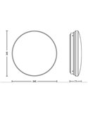 Plafón LED con sensor de movimiento ACUNA 21W, 2700K/4000K, blanco