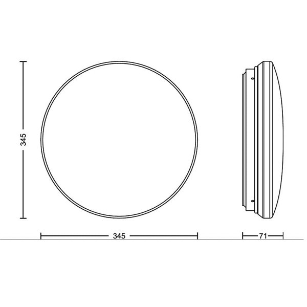 Plafonnier LED avec détecteur de mouvement ACUNA 21W, 2700K/4000K, blanc