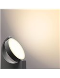 Baliza de suelo para caminos de exterior MIMOSA, antracita, estanco al agua, 7W 2700K/4000K