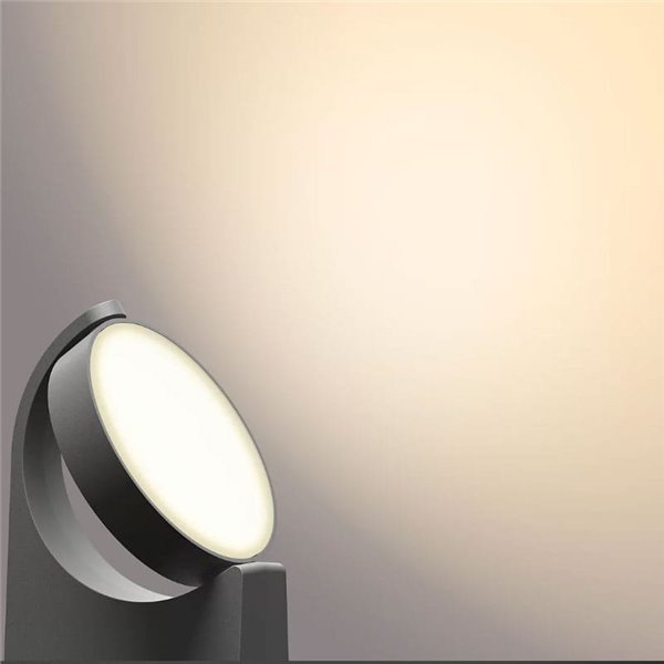 Farol de solo para caminhos exteriores MIMOSA, antracite, impermeável, 7W 2700K/4000K