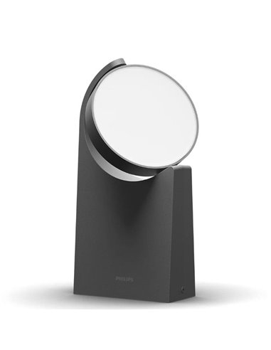 Baliza de suelo para caminos de exterior MIMOSA, antracita, estanco al agua, 7W 2700K/4000K