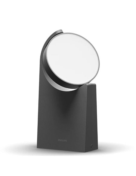 Baliza de suelo para caminos de exterior MIMOSA, antracita, estanco al agua, 7W 2700K/4000K