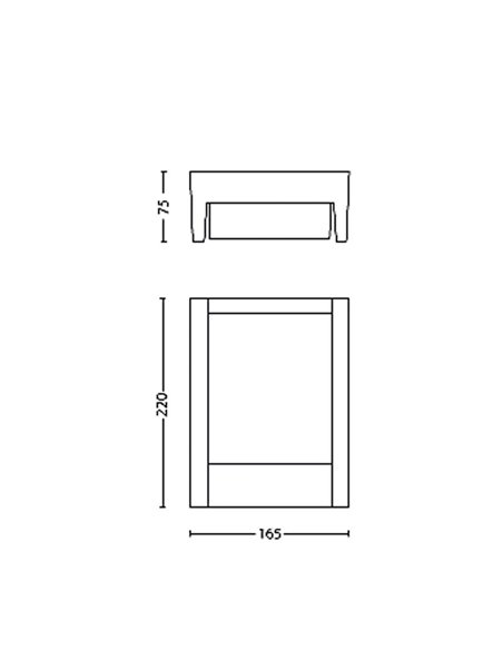 Applique d'extérieur ARBOR Ultra Efficace, anthracite, étanche, 3,8W 3000K