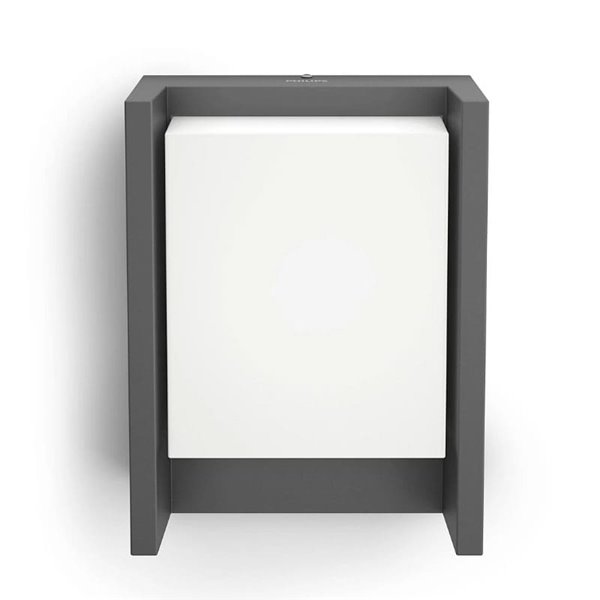 Aplique mural de exterior Ultra Eficiente ARBOUR, antracita, estanco al agua, 3,8W 3000K