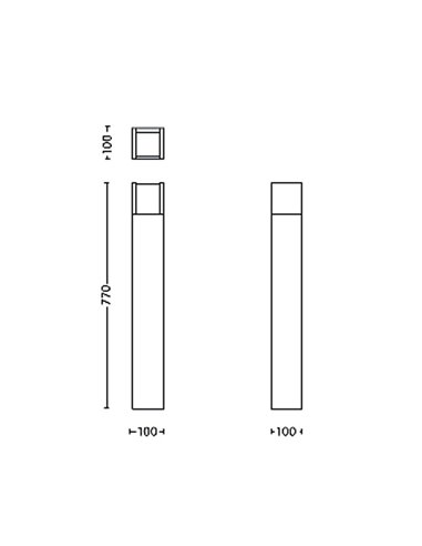Farol de caminho externo ARBOR, Ultra Eficiente, antracite estanque, comprimento 78,5 cm de altura, 3,8 W 3000 K