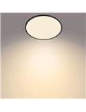 Plafón de techo redondo regulable 22W SUPERSLIM, blanco, 2700K SceneSwitch