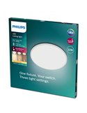 Plafón de techo redondo regulable 22W SUPERSLIM, blanco, 2700K SceneSwitch