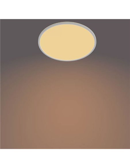 Plafonnier rond orientable SUPERSLIM 22W, blanc, 2700K SceneSwitch