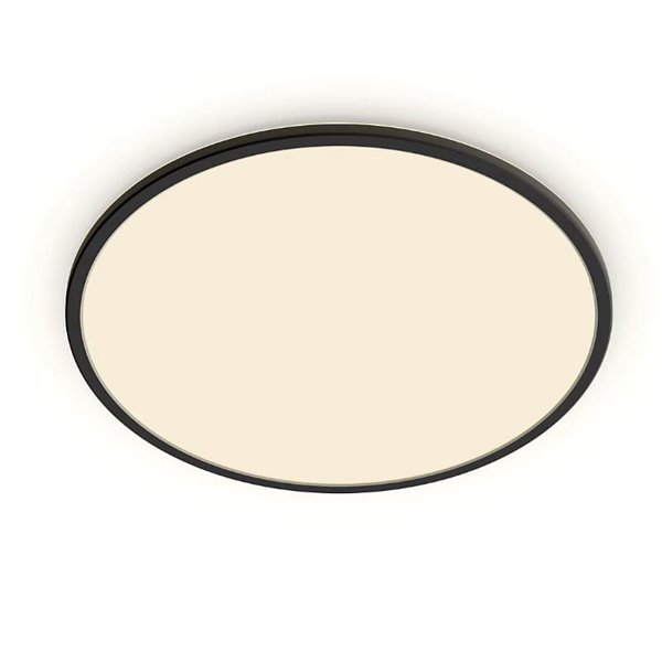 Plafonnier rond orientable SUPERSLIM 22W, noir, 2700K SceneSwitch