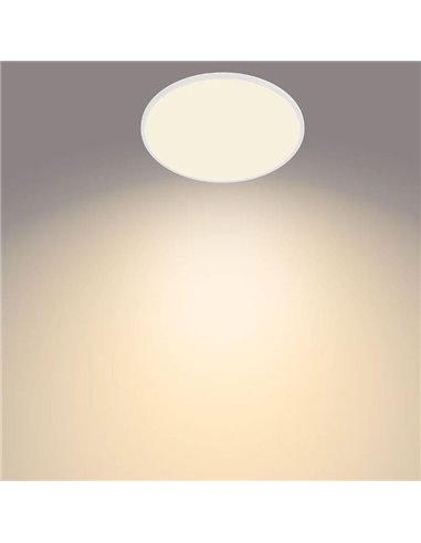 Plafón de techo redondo regulable 36W SUPERSLIM, blanco, 2700K SceneSwitch