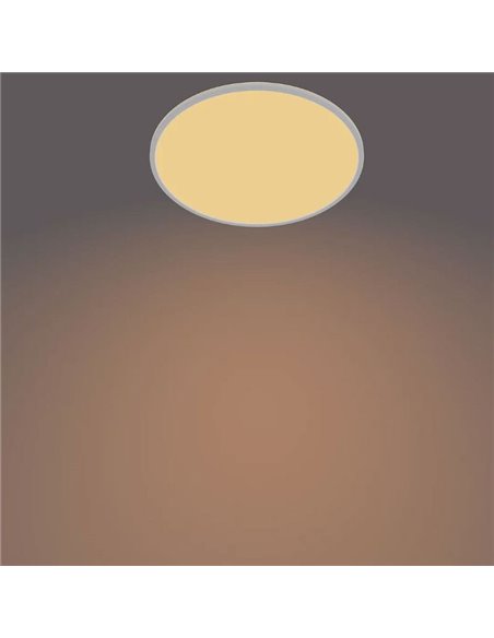 Plafonnier rond orientable SUPERSLIM 36W, blanc, 2700K SceneSwitch