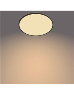 Plafonnier rond orientable SUPERSLIM 36W, noir, 2700K SceneSwitch 2