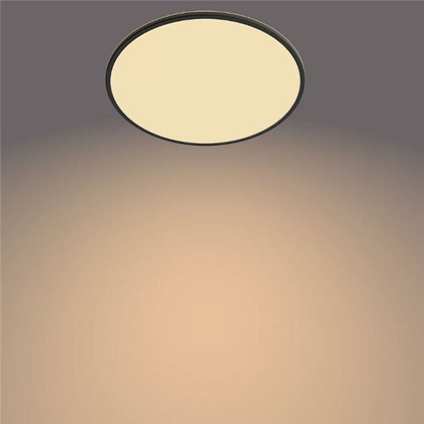 Plafonnier rond orientable SUPERSLIM 36W, noir, 2700K SceneSwitch