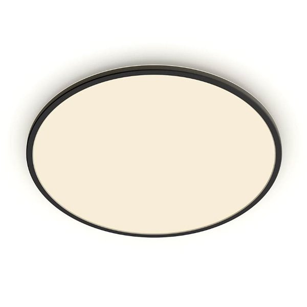 Plafón de techo redondo regulable 36W SUPERSLIM, negro, 2700K SceneSwitch