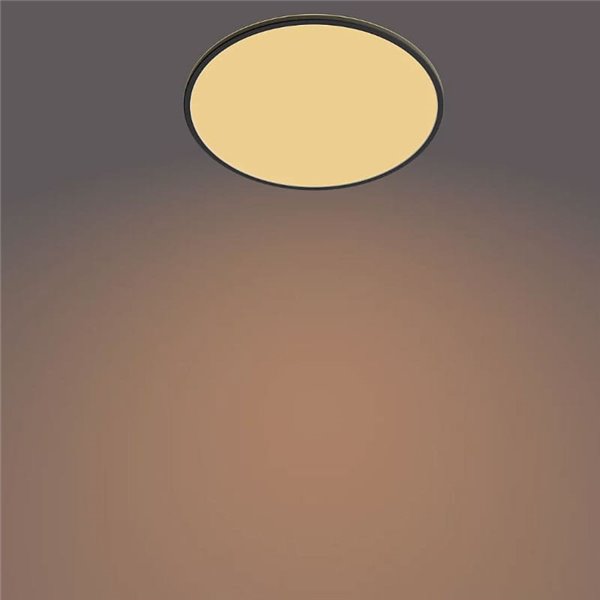 Plafonnier rond orientable SUPERSLIM 36W, noir, 2700K SceneSwitch